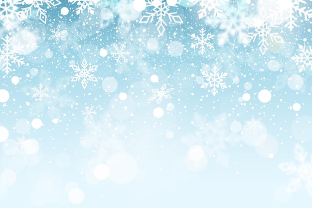 Vector flat winter background