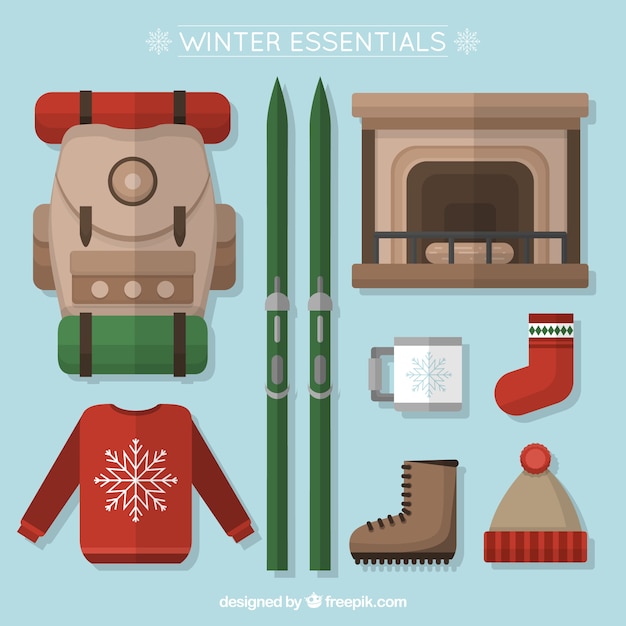 Flat winter elements