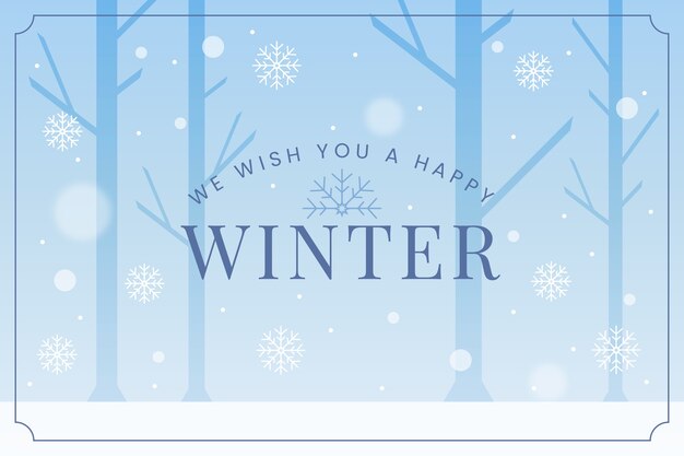 Vector flat winter season celebration background