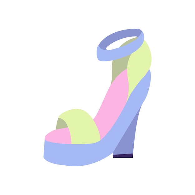 Flat Woman Shoes Illustration