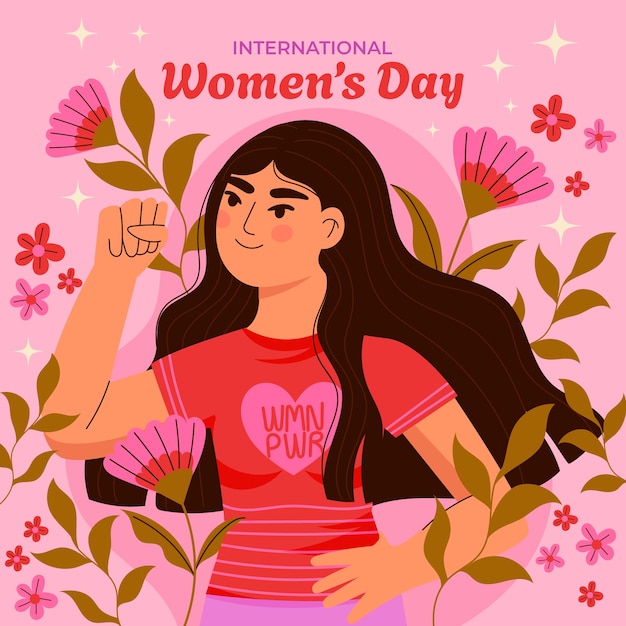 Flat women's day illustration