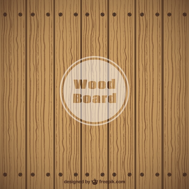 Flat wood board