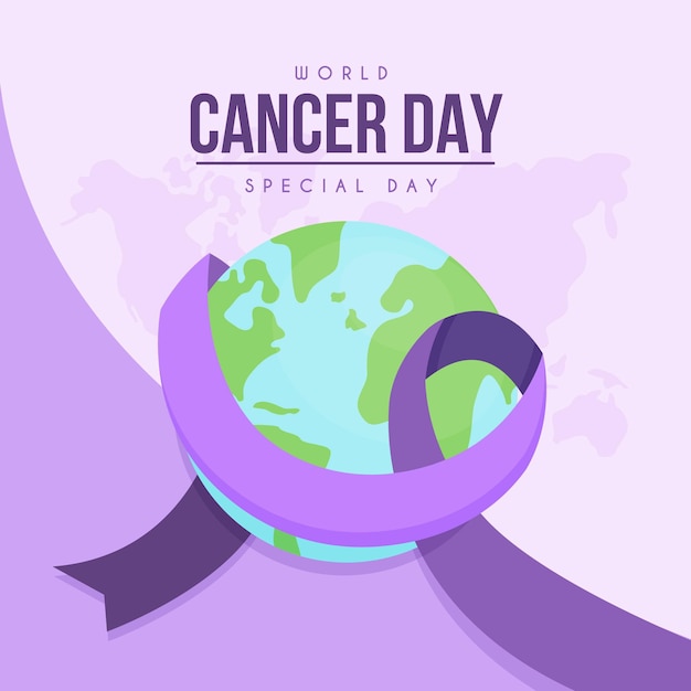 Flat world cancer day