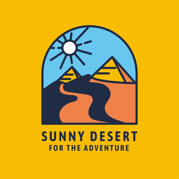 Flatdesertlogotemplate