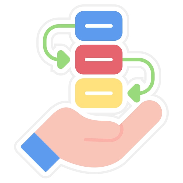 Flatsysteemplanning Illustratie