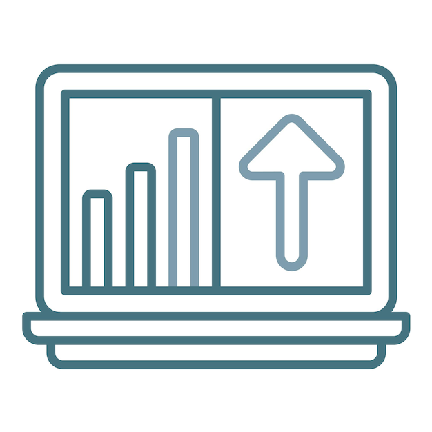 Flatte illustratie van de clickstream-analyse