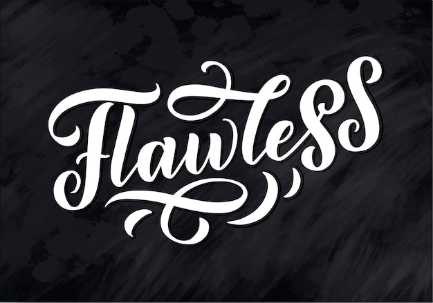 Vector flawless lettering