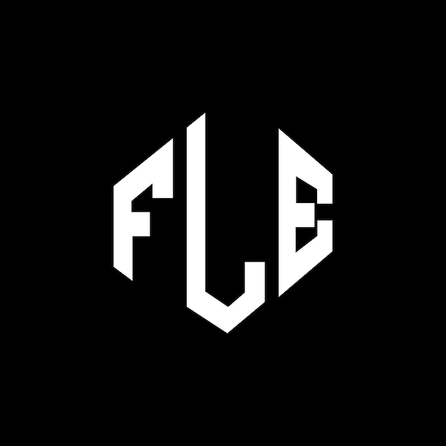 ベクトル fle フォーマット フォーム フォーム ポリゴン フォーム fle ポリゴンのフォーマット fle ヘクサゴン ベクトル フォーム ホワイト・ブラック カラー fle モノグラム ビジネス・リアルエステート・ロゴ