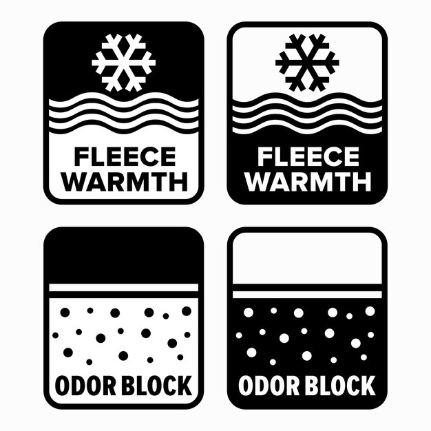 Fleece Warmth and Odor Block  signs