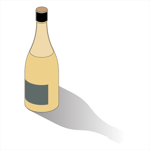 Vector fles champagne