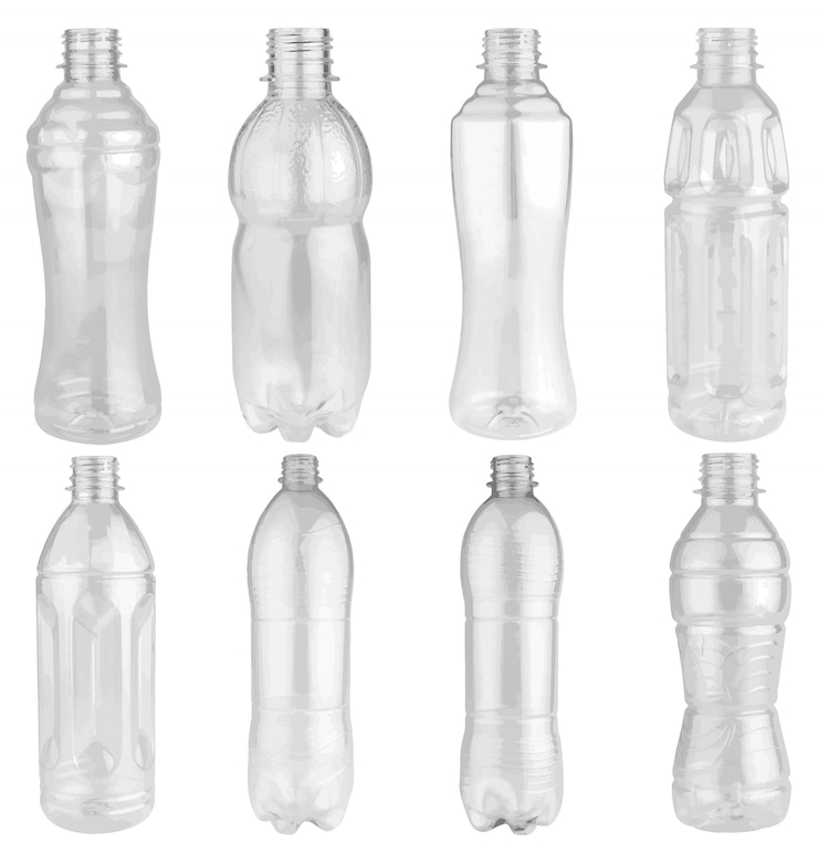Vector fles leeg geïsoleerd