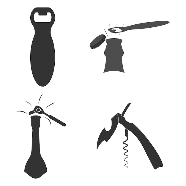 Flesopener pictogram vector