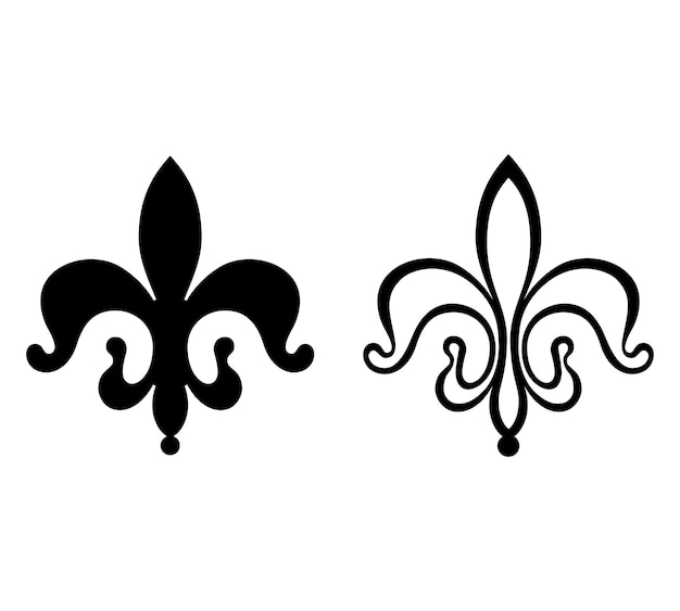 Vettore fleur de lis sono un simbolo di fleur de lis