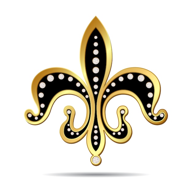 Vector fleur-de-lis decorative illustration