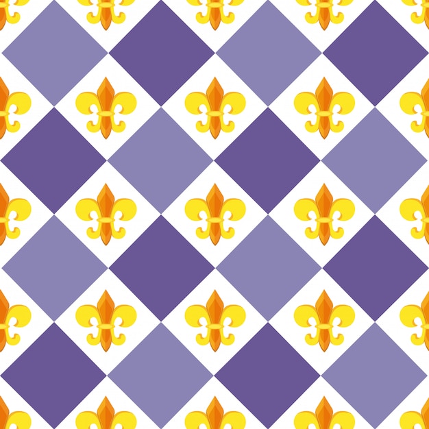 Fleur de lis pattern di sfondo