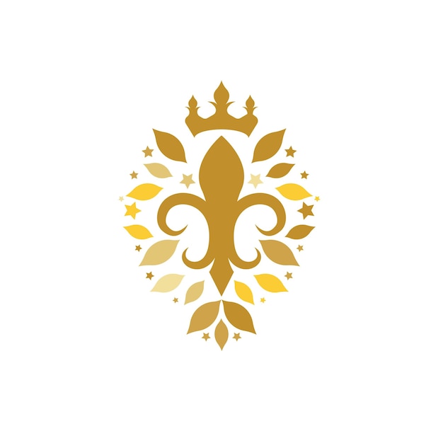 Vector fleur de lis vector icon design