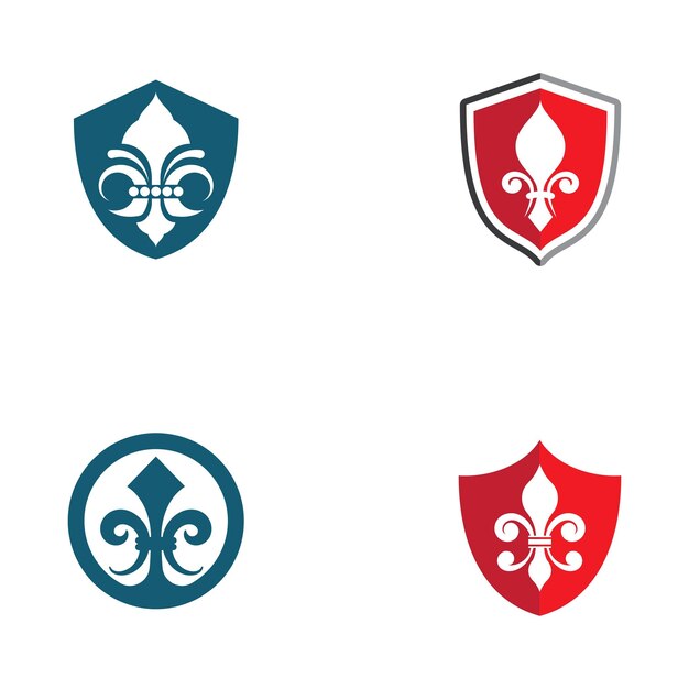 Fleur de lis vector pictogram ontwerp