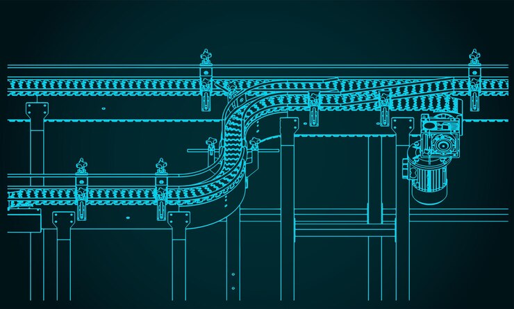 Vector flex link conveyor system