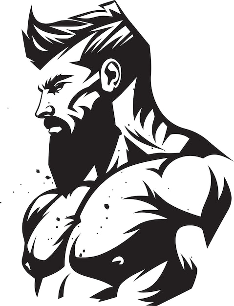 Flexing Biceps Muscle Vector Art