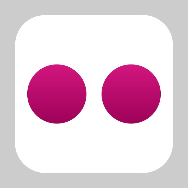 Flickr logo square icon