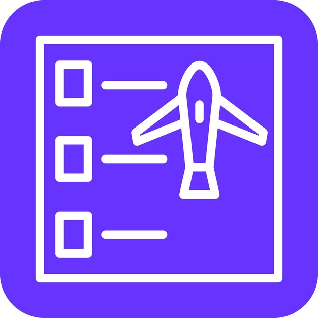 Flight Checklist Icon Style