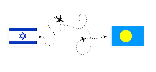 Перелет и поездка из Израиля в Палау пассажирским самолетом Концепция поездки