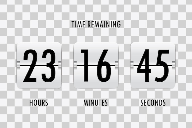 flip countdown clock counter timer upcoming event time remaining count down board with scoreboard
