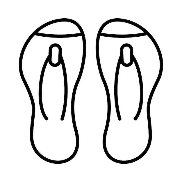 Flip Flop Line Illustration