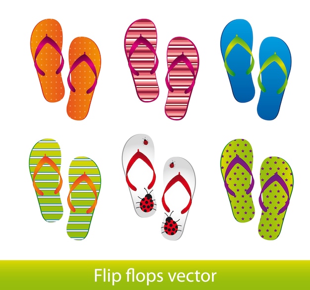 Flip flops geïsoleerd