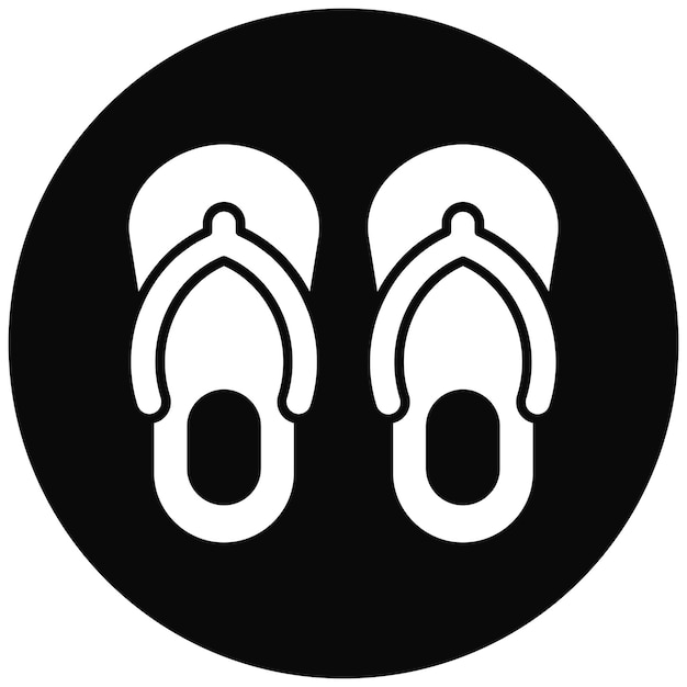 Flip Flops icoon vector afbeelding Kan worden gebruikt voor Coastline
