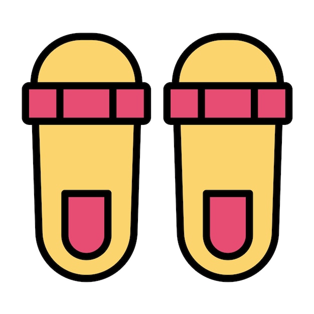 flip flops vector illustration style