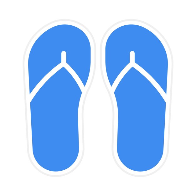 Flipflops icon vector image can be used for beach resort