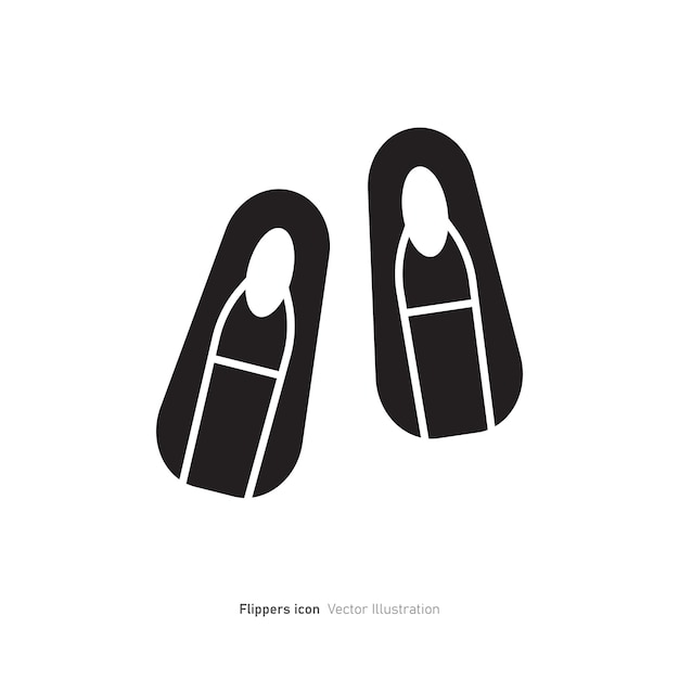 Flippers icon design vector illustration