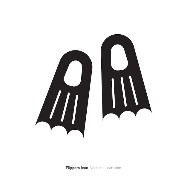 Flippers icon design vector illustration