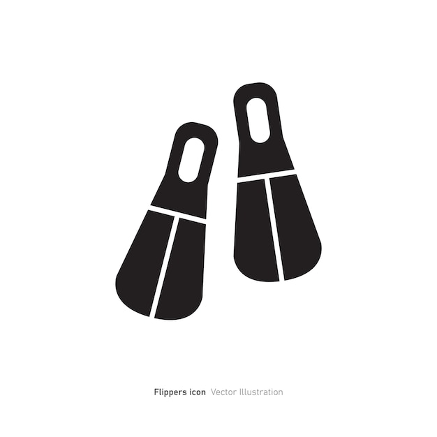 Flippers icon design vector illustration