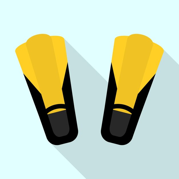 Vector flippers icon flat illustration of flippers vector icon for web design