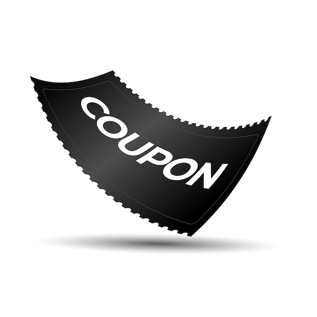 Floating coupon paper illustration