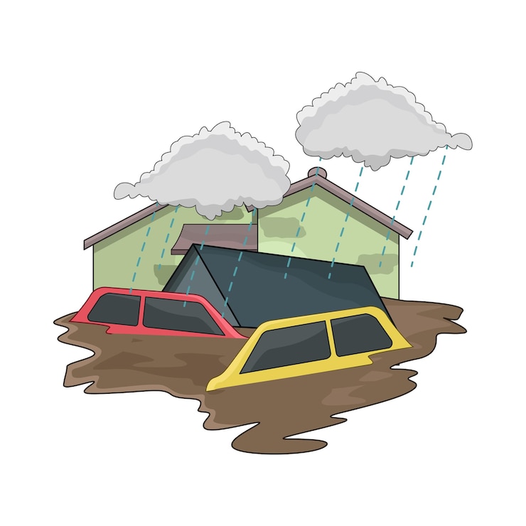 Vector flood illustration