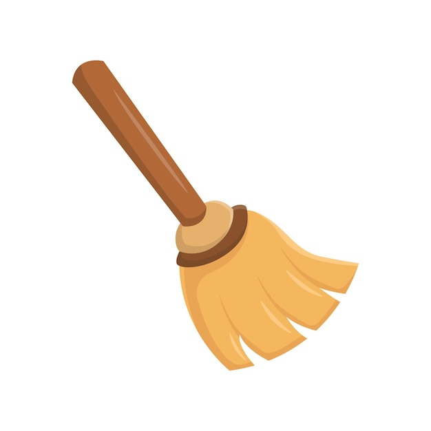 Floor broom vector illustration vector illustration