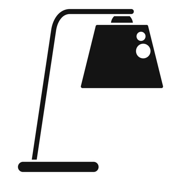 Vector floor lamp icon simple vector decor relax led