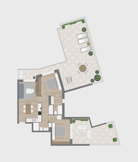 Vector floor plan 1 de 2