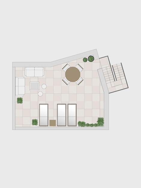 Vector floor plan 2 de 2