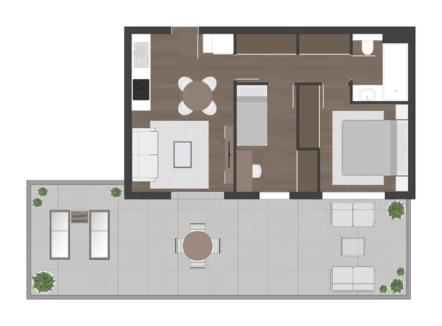 Vector floor plan