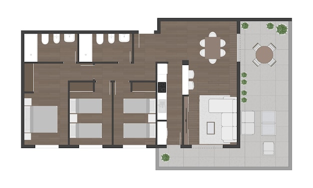 Vector floor plan