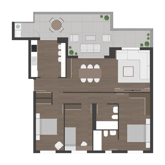 Vector floor plan