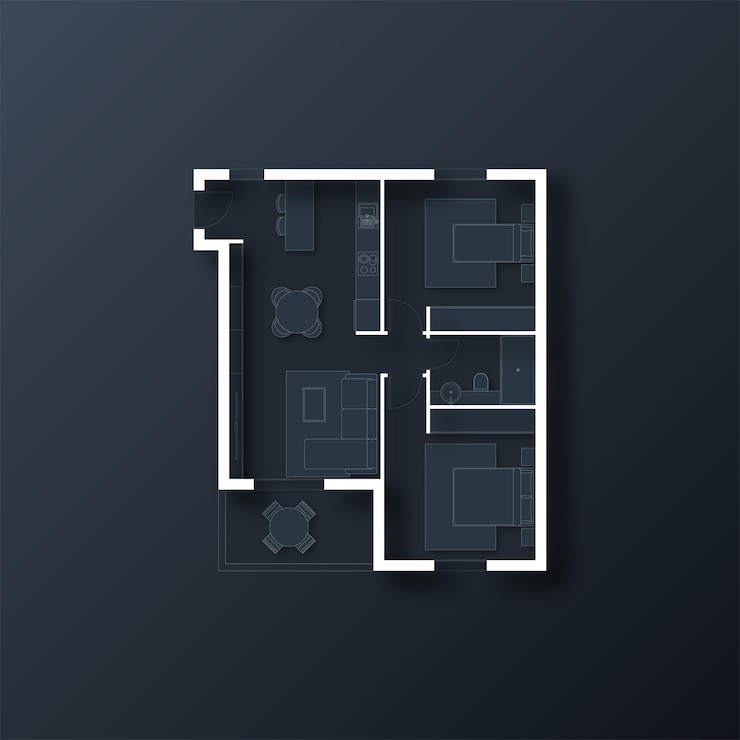 Vector floor plan