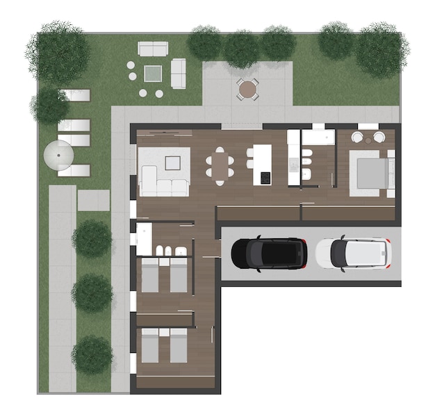 Vector floor plan