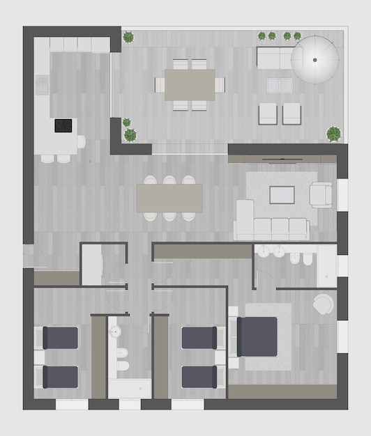 Vector floor plan