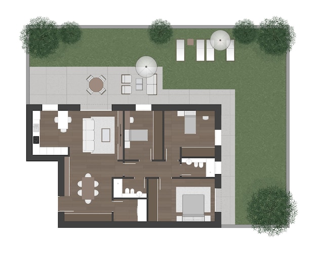 Vector floor plan