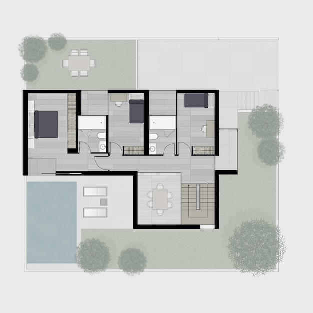 Vector floor plan